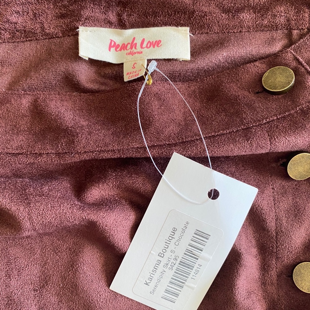 Button Up Mini Skirt - Picture 2 of 4